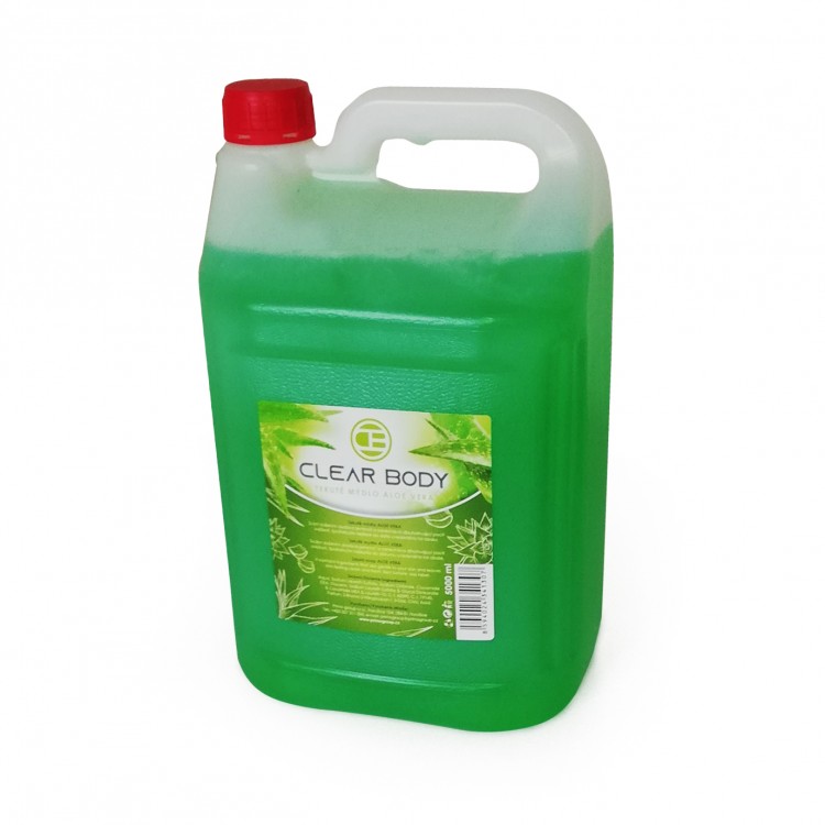Tek.mýdlo Clear Body Aloe vera 5l - Kosmetika Hygiena a ochrana pro ruce Tekutá mýdla náhradní náplně